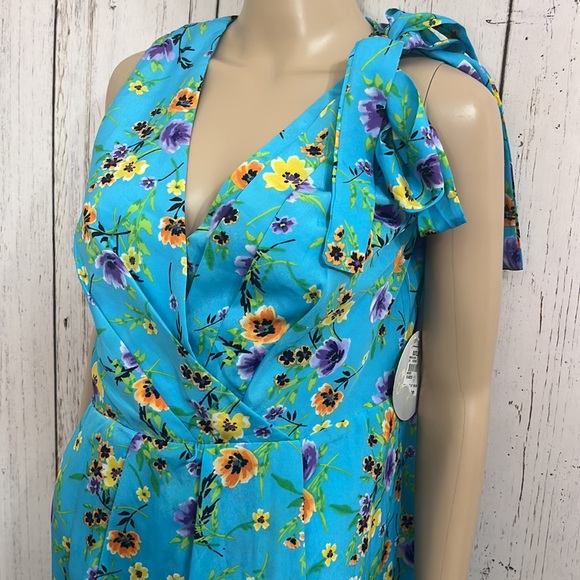 NWT Emma & Michele Floral Print Dress Size 10 Sleeveless - Picture 3 of 11